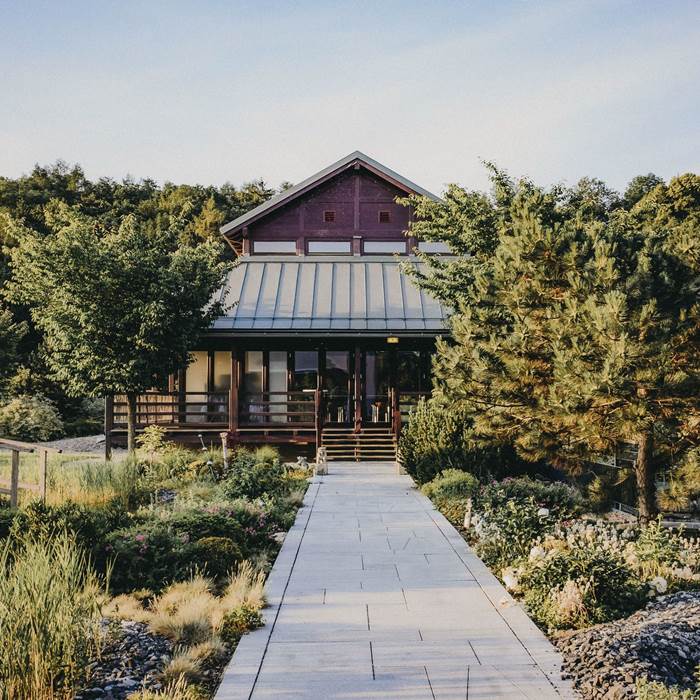 Zen garden of the spa hotel Linsberg Asia