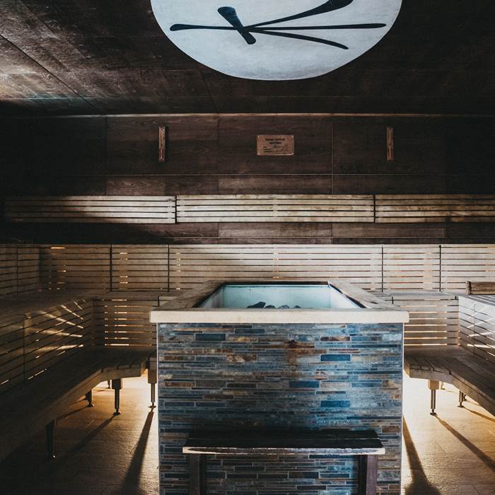 Sauna of the spa hotel Linsberg Asia