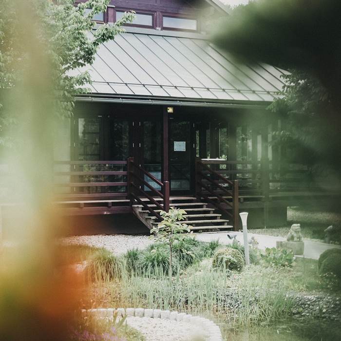 Zen garden of the spa hotel Linsberg Asia